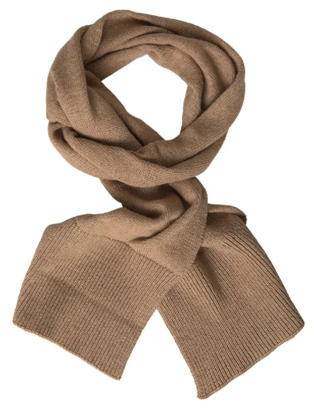 Dolce & Gabbana Elegant Camel-Hued Designer Women's Scarf