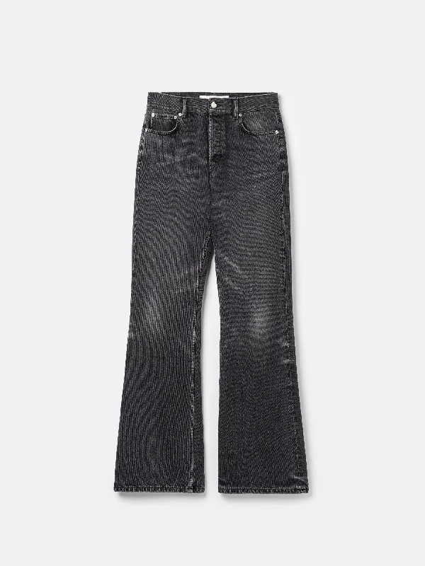 Rider Cut Jeans | Creased Black Wash