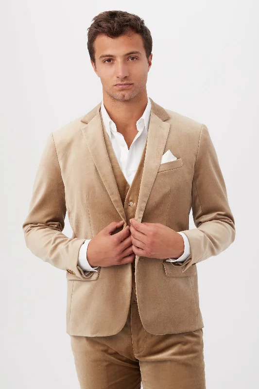 Thurston Gold Velveteen Blazer