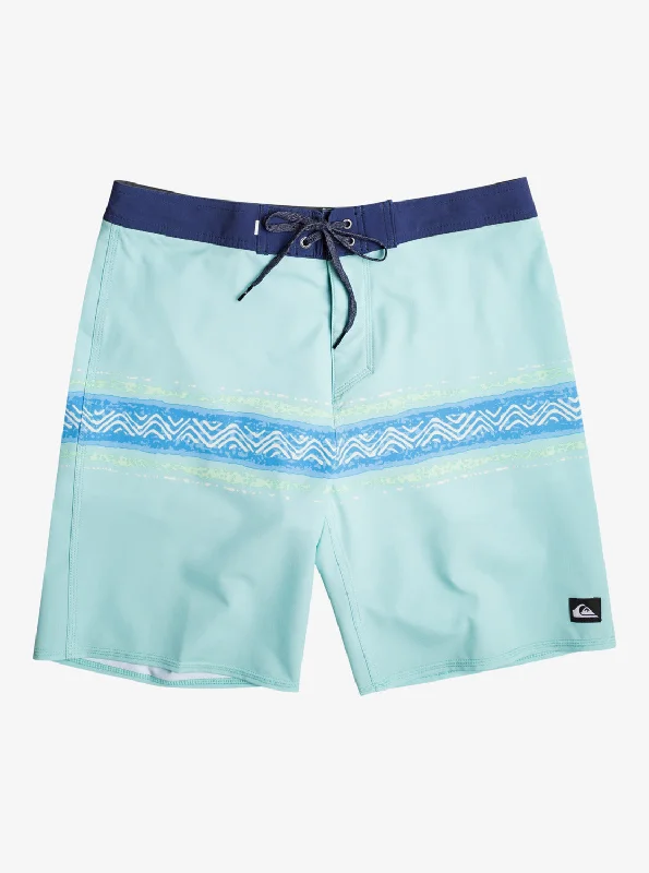 Surfsilk Mesa Stripe 19" Boardshorts - Pastel Turquoise