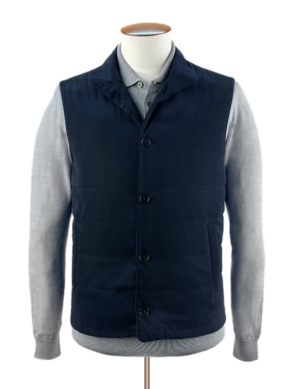 Midnight Quilted Vest