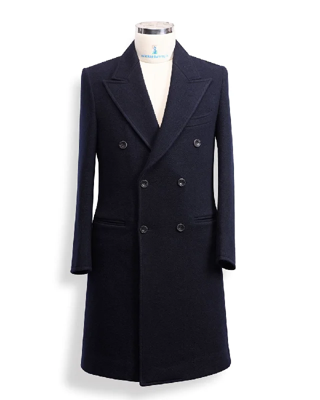 Luxire Wool Navy Over Coat