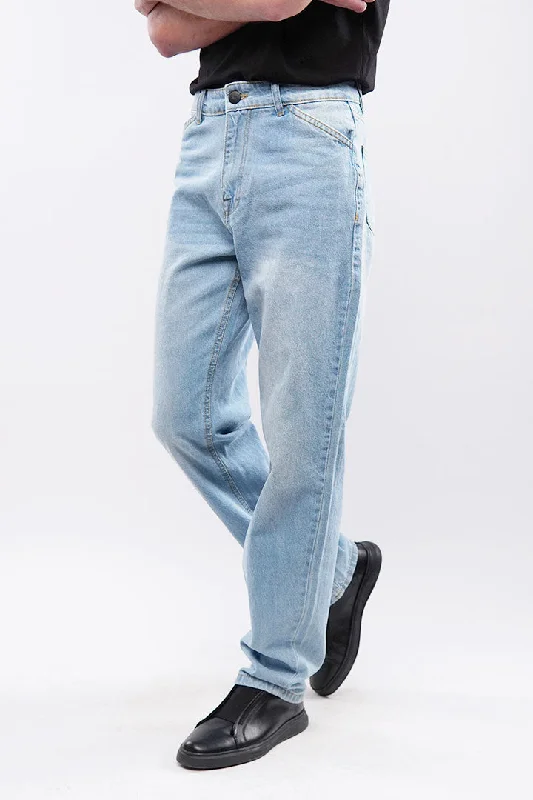 Straight Fit Denim - Sky Blue