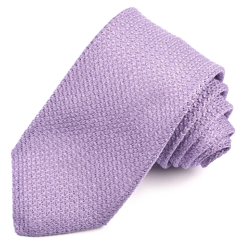 Solid Garza Grossa Grenadine Italian Silk Tie in Lilac by Dion Neckwear