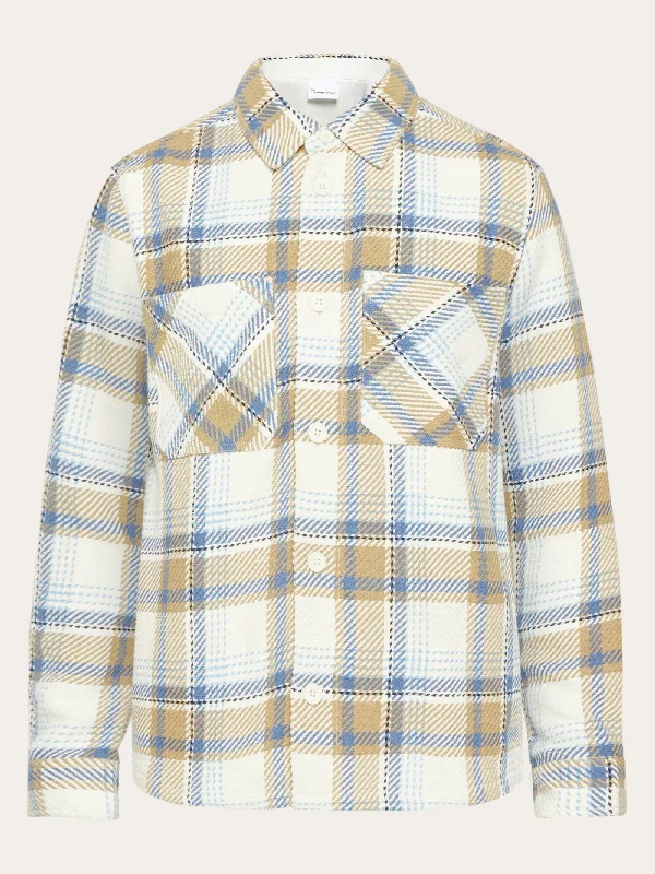 Checked overshirt - GOTS/Vegan - Creme check