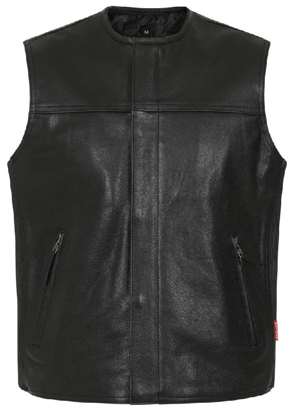 Silverman Leather Elasticated Biker Vest