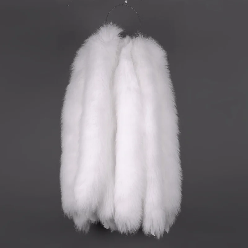 Parka Fur Strips - White Fox Tail