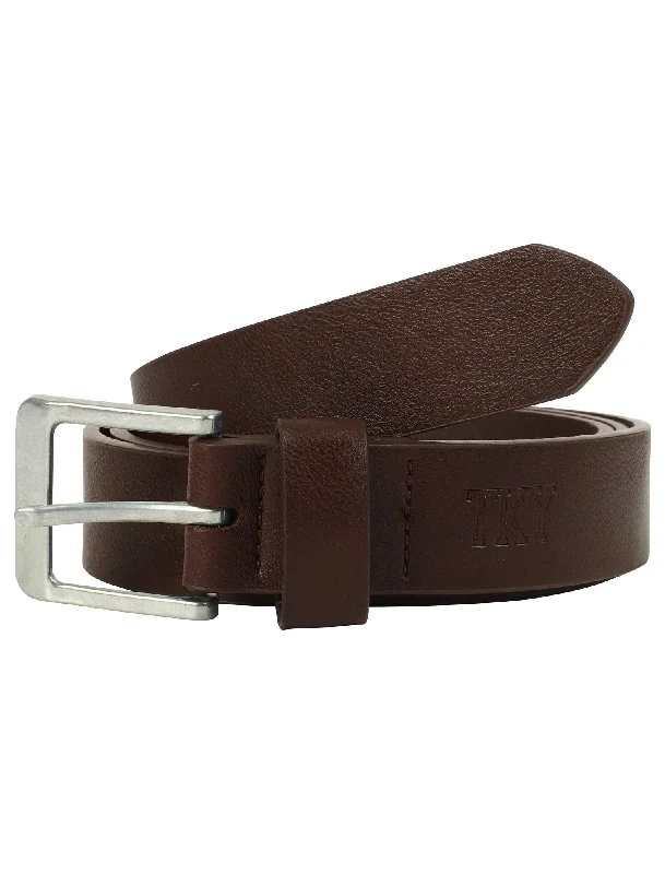 Blaize Faux Leather Belt In Tanned Leather - Tokyo Laundry