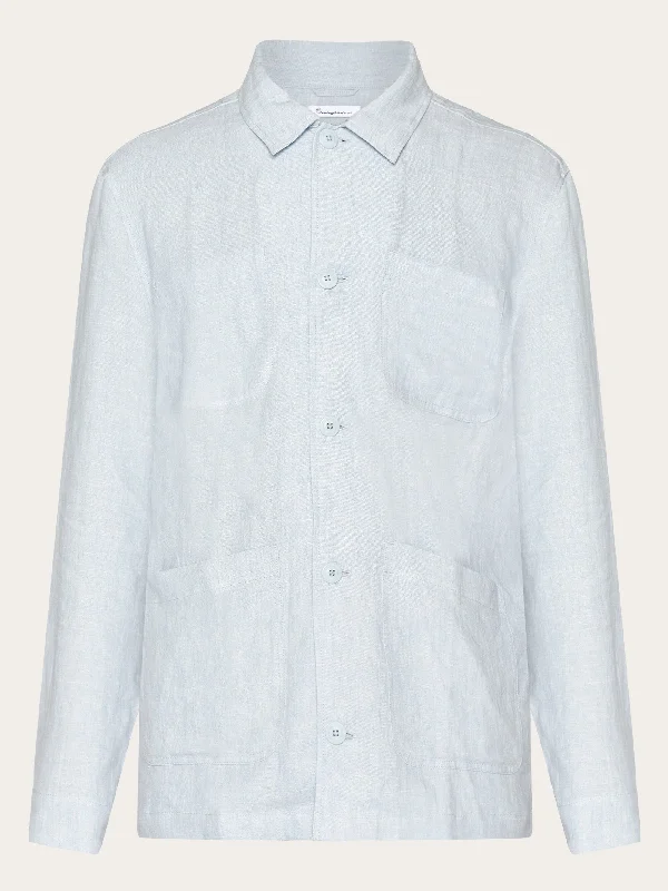 Linen overshirt - Dusk Blue