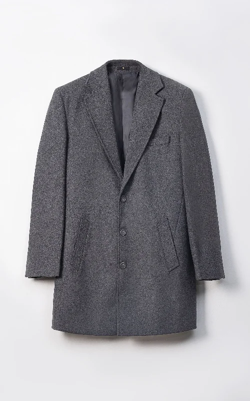 REFINED CLASSIC LONG COAT MID GREY