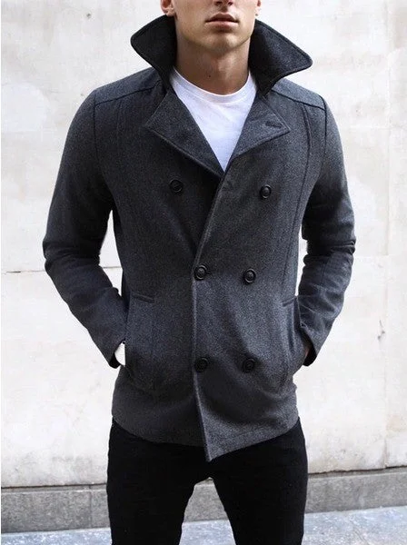 Hawick Peacoat - Grey