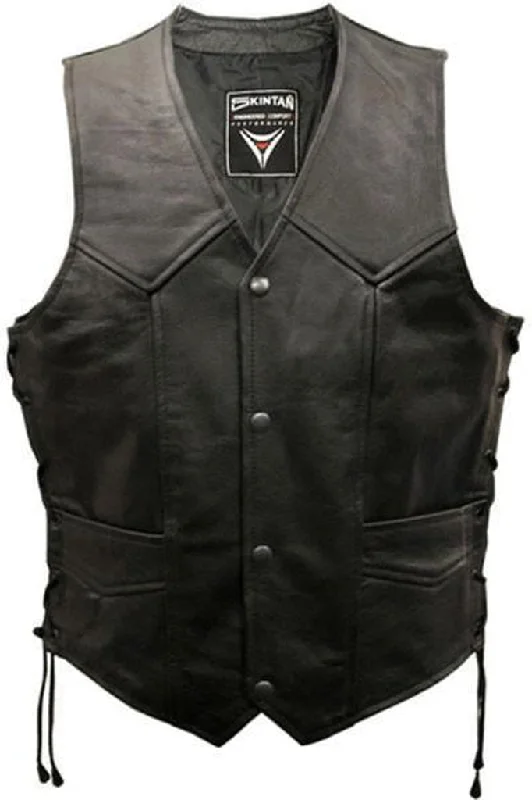 Lace Sided Biker Waistcoat