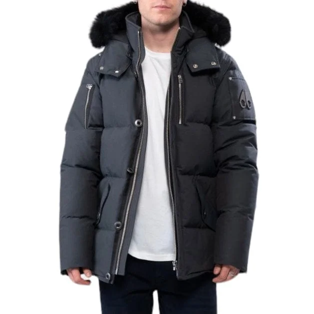 Moose Knuckles Original 3Q Neoshear Jacket (Granite/Black Shearling)