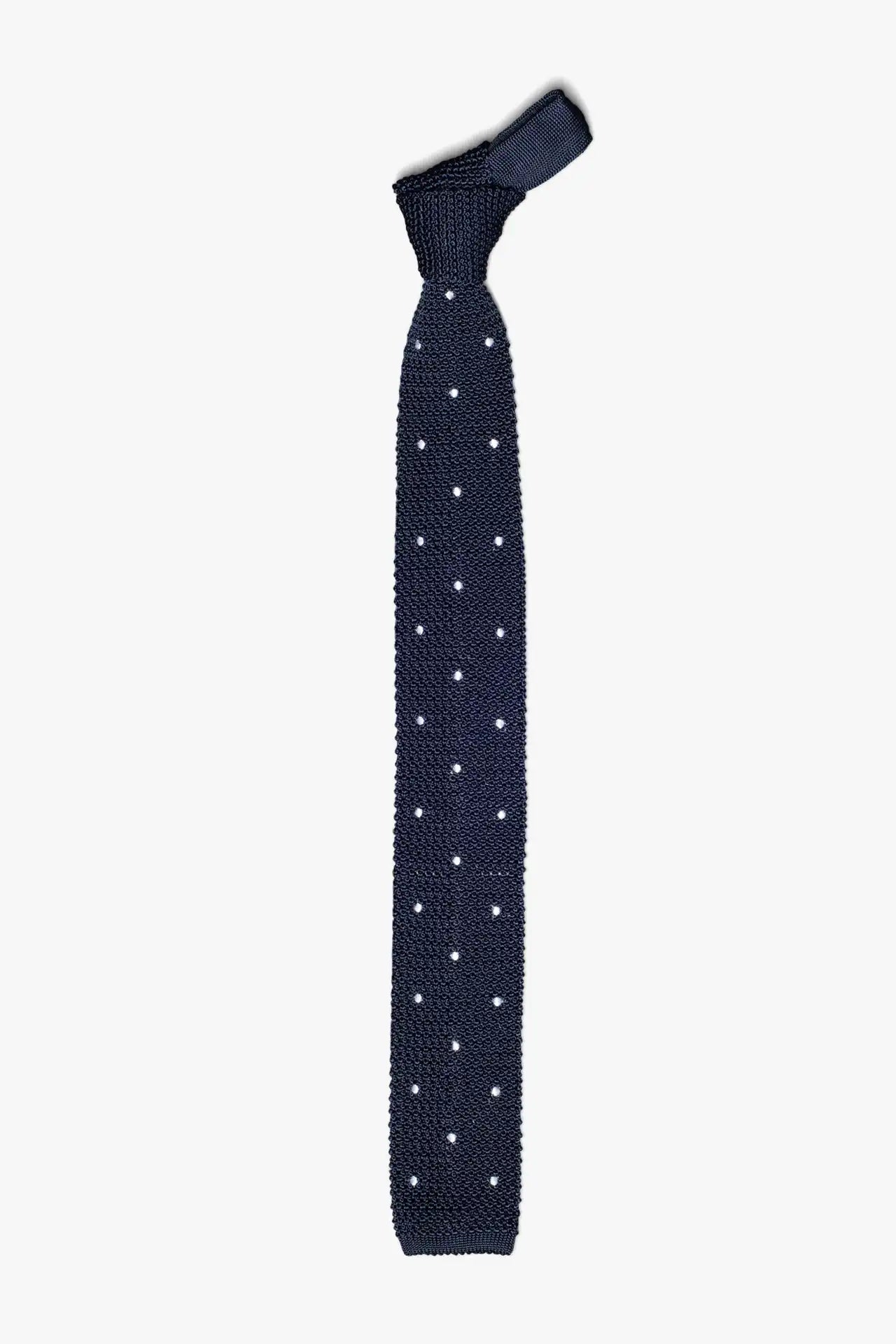 Polka Tie - Navy Blue