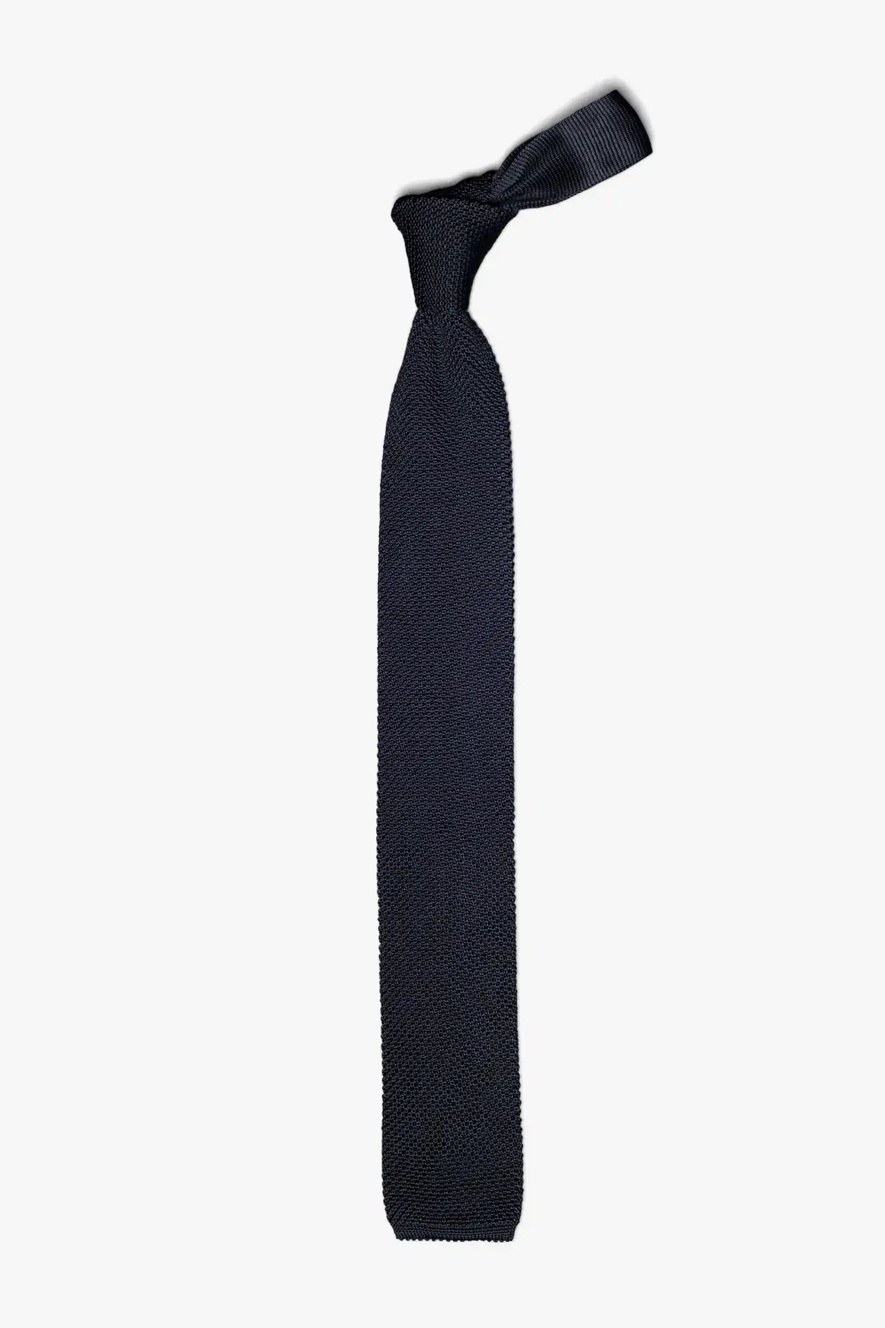 Silk knitted Tie - Navy