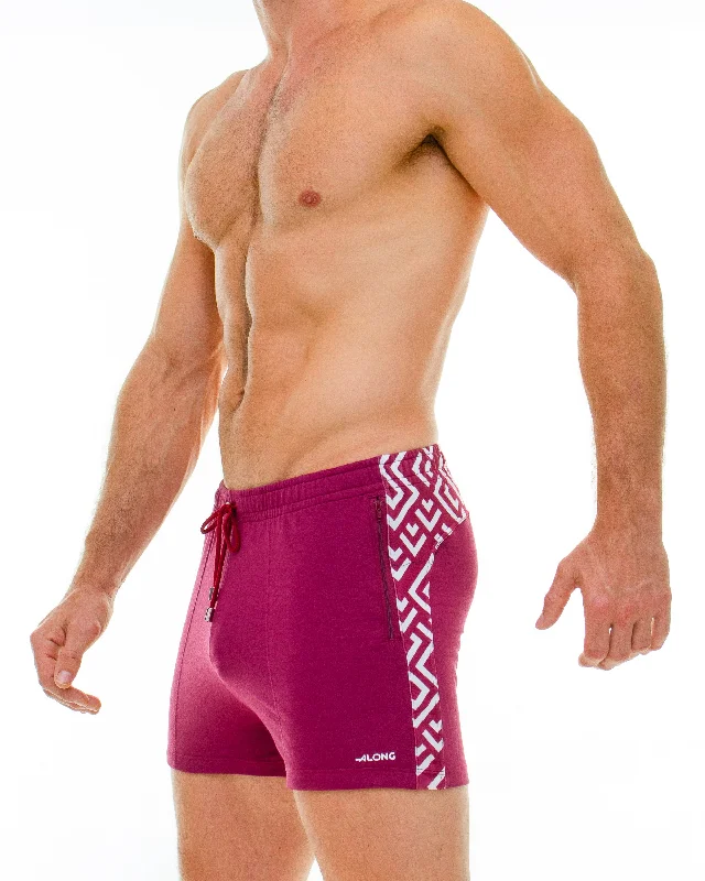 Burgundy Ladder ComfyShorts