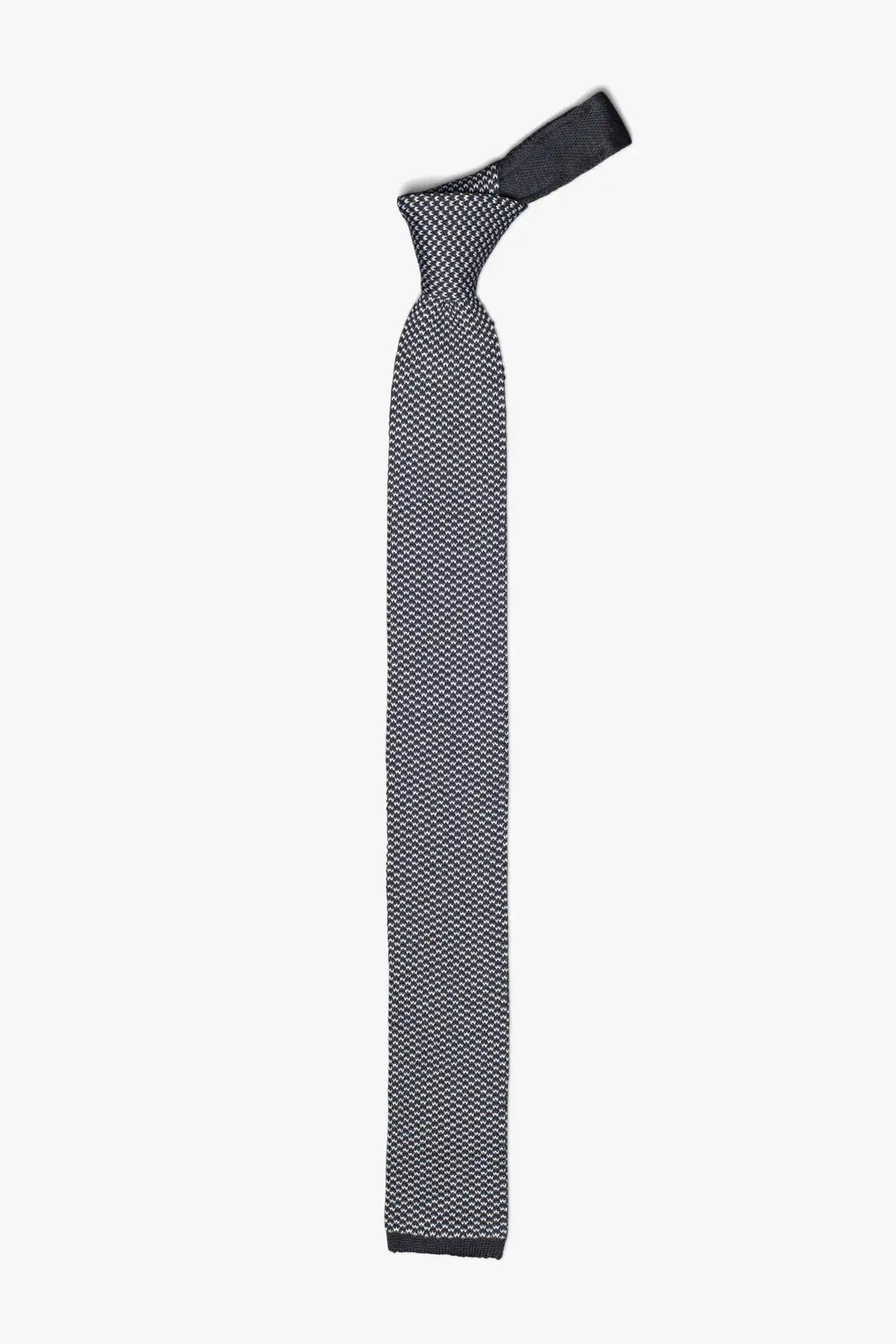 Cotton Noise Tie - Gray