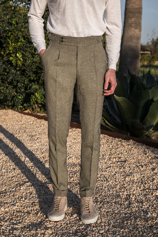 Green Soragna trousers - Made in Italy