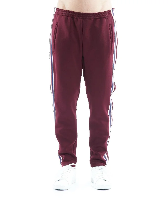 Cult Button-Down Track Pant (Burgundy) - 68B0-KS50C