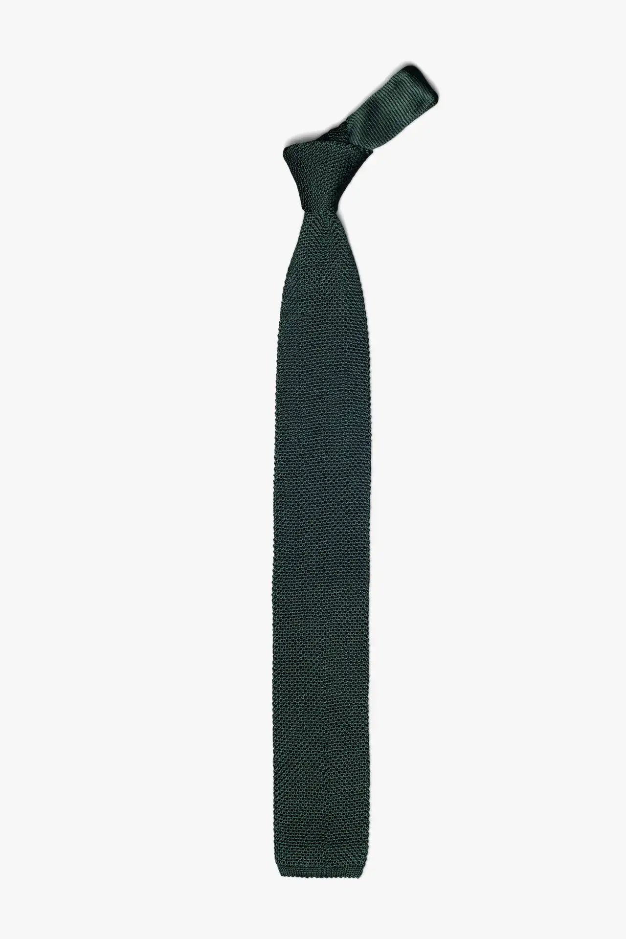 Silk knitted Tie - Forest Green