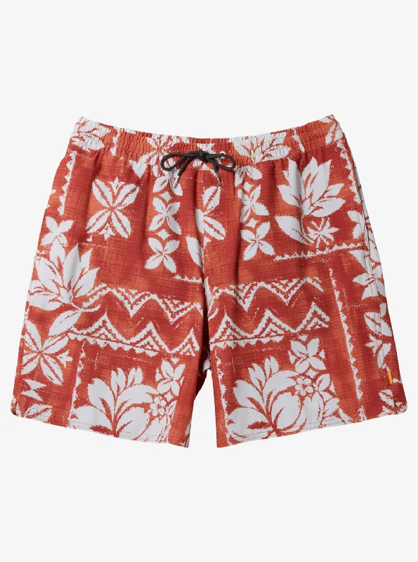 Waterman Roots Volley 17" Swim Trunks - Roots Mango