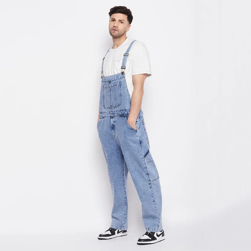 Blue Baggy Carpenter Dungaree