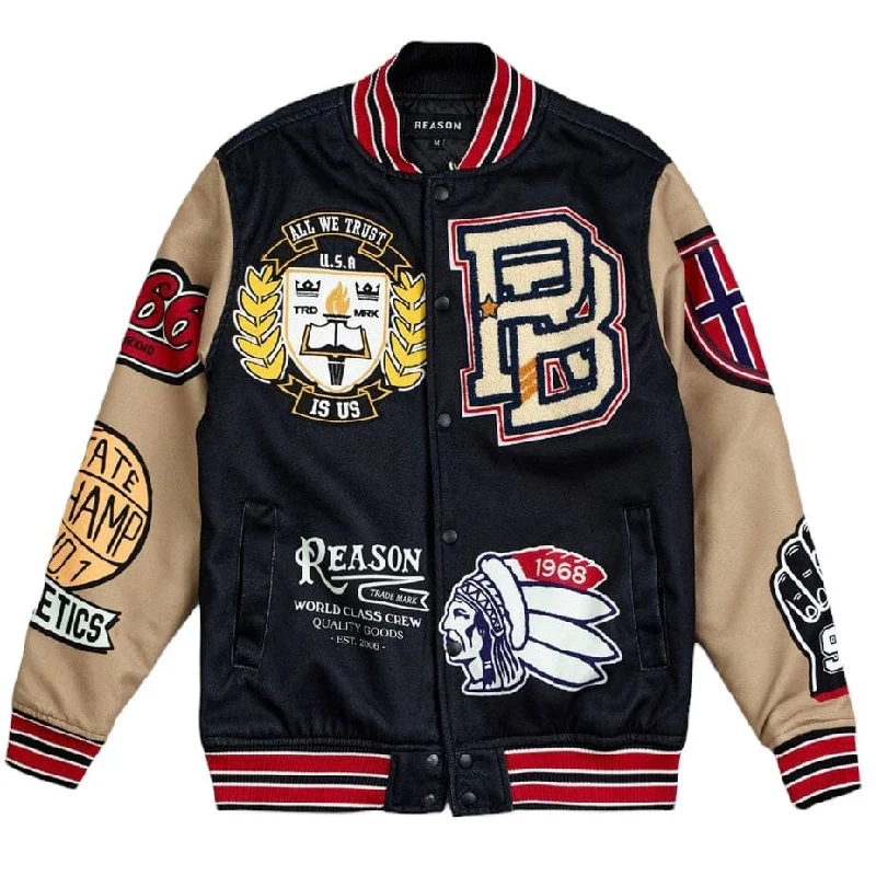 Reason Brand Master Division Varsity Jacket (Black) OWG-20