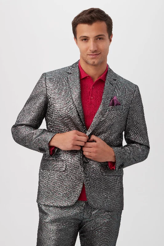 Thurston Metallic Stained Glass Jacquard Blazer