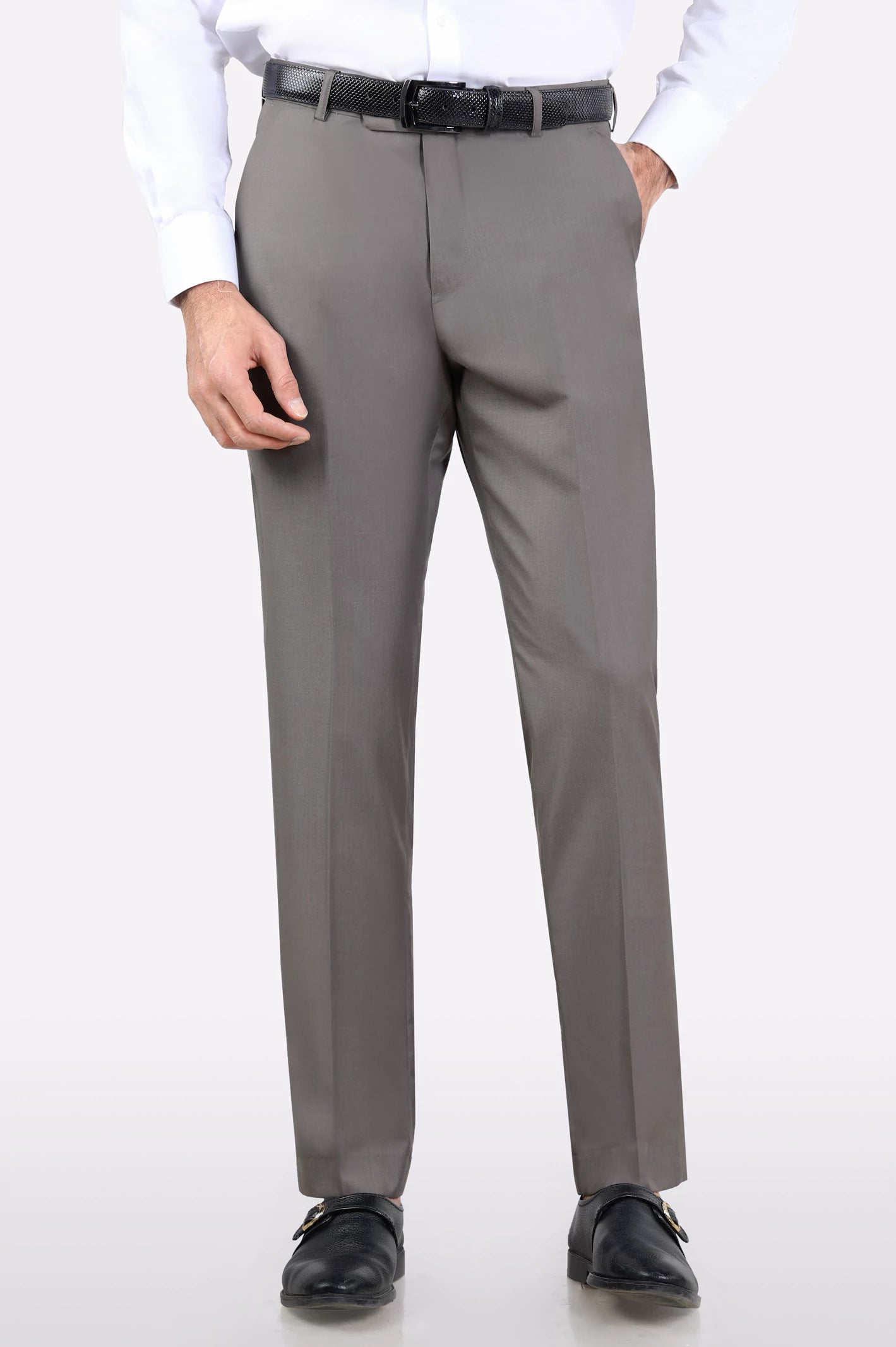 Olive Regular Fit Formal Trouser