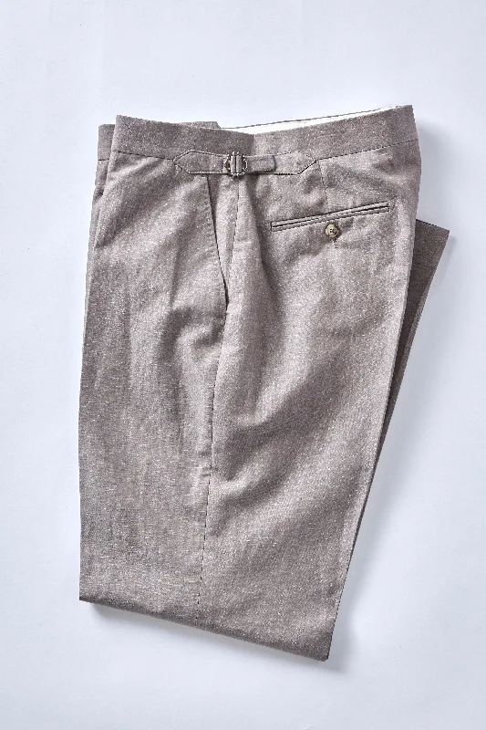 No. 1 Oatmeal Linen Trousers