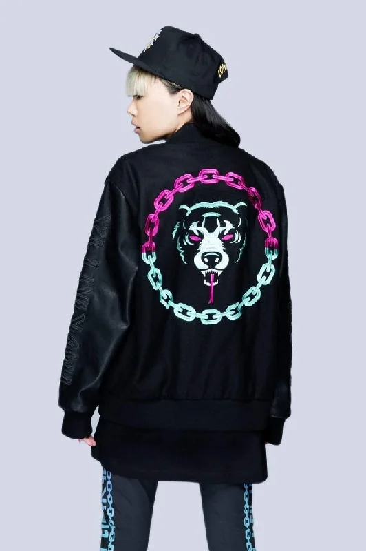 Death Adder Chain Purple Turquoise Jacket - Unisex