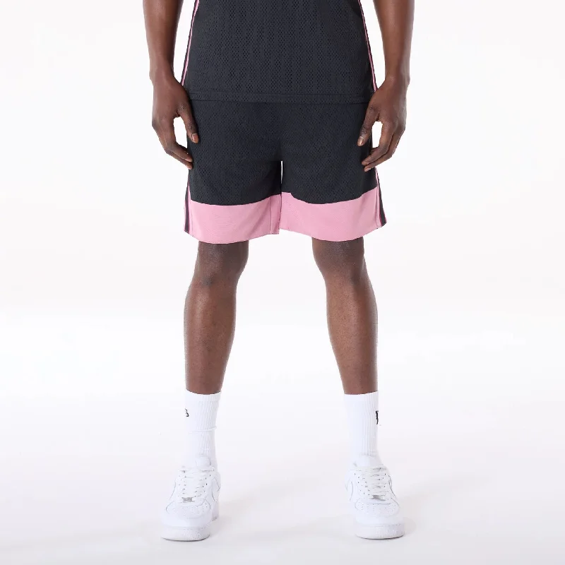 New Era Mesh Black Oversized Shorts