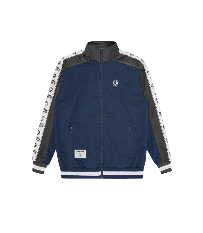 2TONE TRACK JACKET - GREY/NAVY