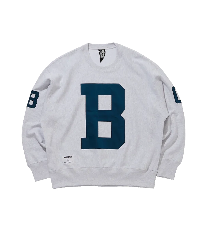 APPLIQUE LOGO SWEATSHIRT 'B' - ASH GREY