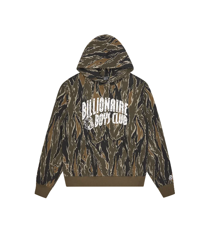 ARCH LOGO CAMO POPOVER HOOD - KHAKI CAMO