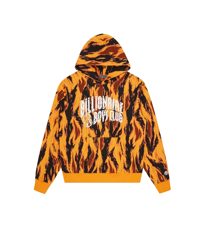 ARCH LOGO CAMO POPOVER HOOD - ORANGE CAMO