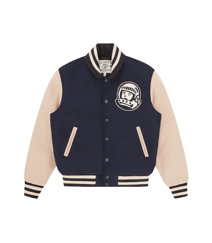 ARCH LOGO VARSITY JACKET - NAVY