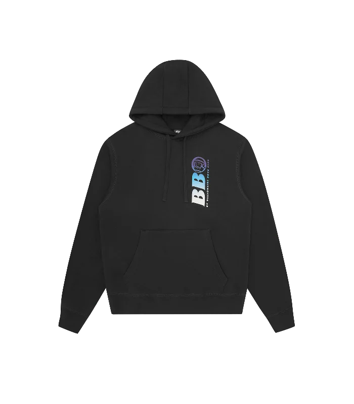 BB ASTRO REPEAT LOGO POPOVER HOOD  - BLACK