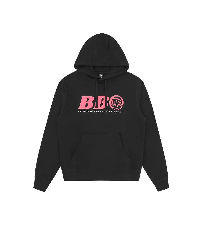 BB ASTRO SMALL LOGO POPOVER HOOD - BLACK/PINK LOGO