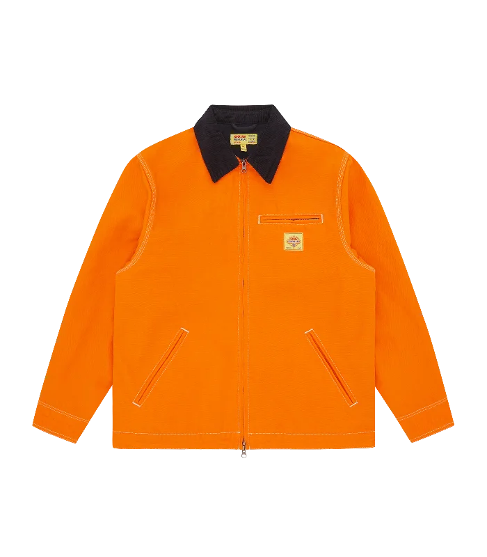 CANVAS LINED WORK JACKET - ORANGE