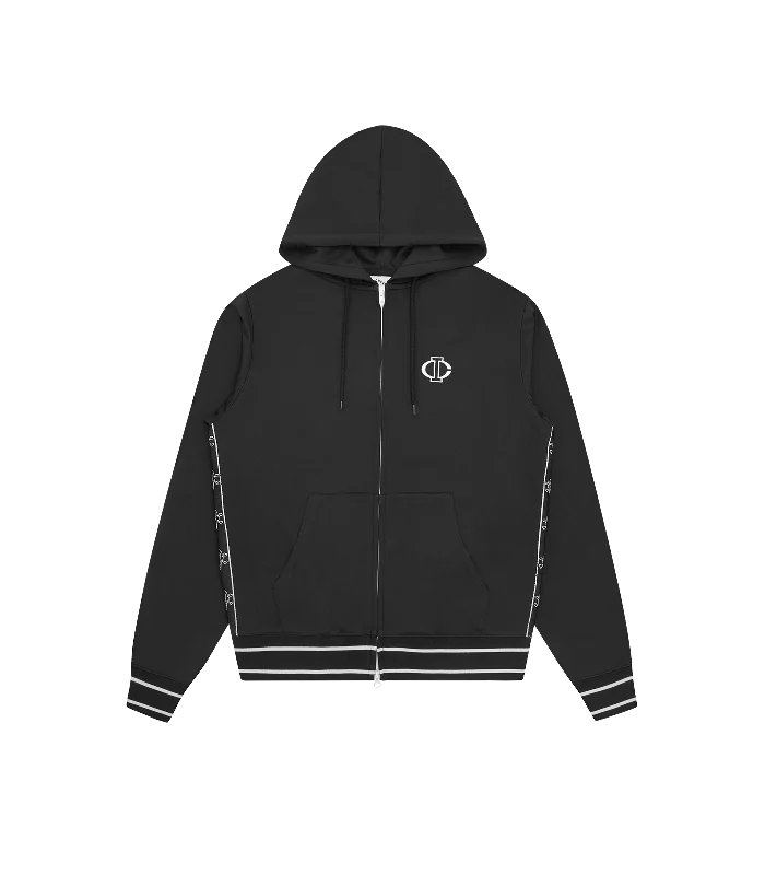 CONES & BONES TAPED TRACK TOP - BLACK