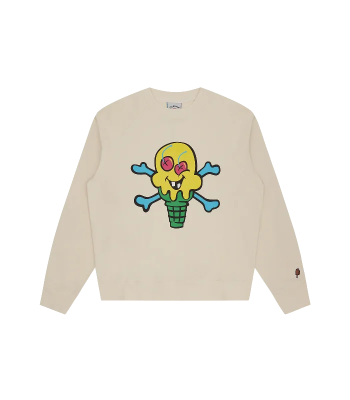 CONES & BONES CREWNECK - OFF WHITE