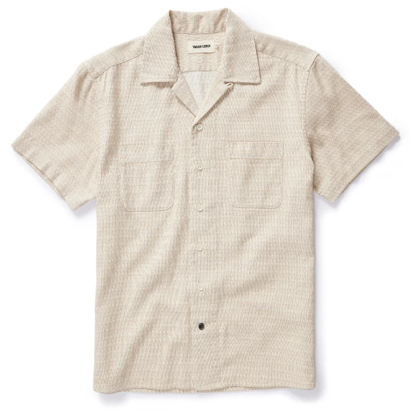 The Conrad Shirt in Sand Jacquard