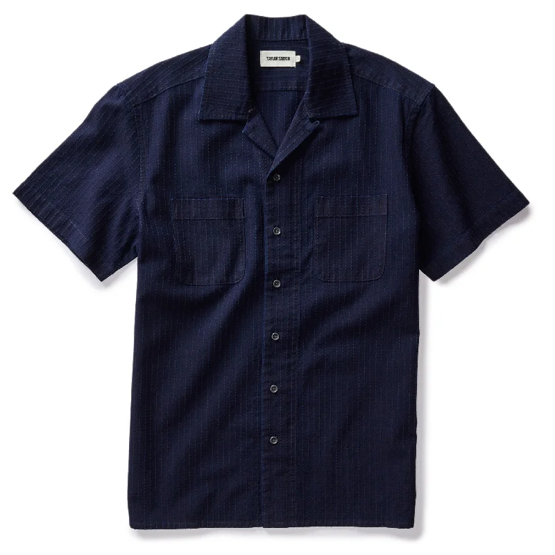 The Conrad Shirt in Rinsed Indigo Pickstitch