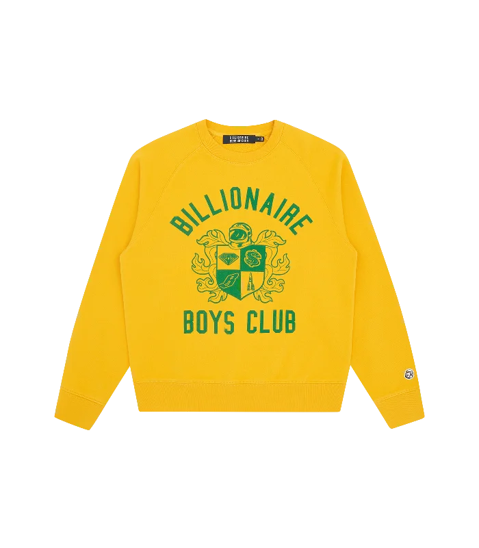 CREST LOGO CREWNECK - YELLOW