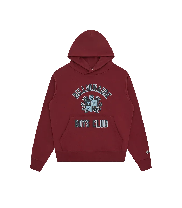 CREST LOGO POPOVER - BURGUNDY