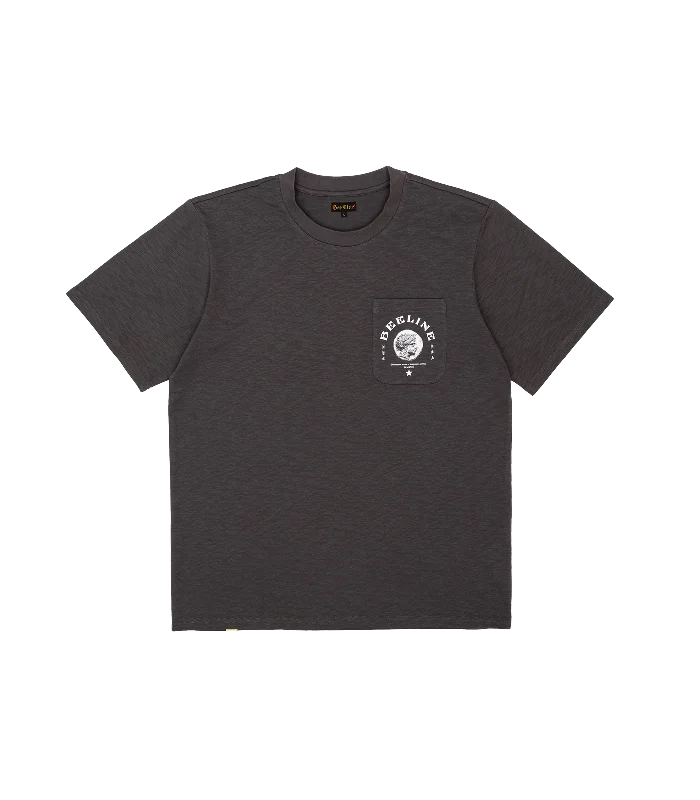 DEMETER SLUB POCKET TEE - BLACK