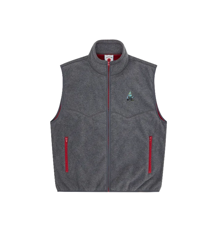 FLEECE VEST - GREY