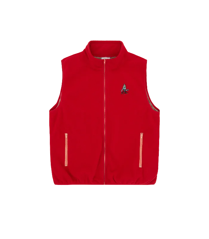 FLEECE VEST - RED