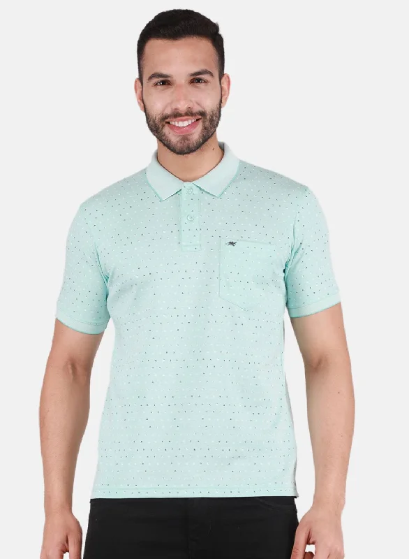 Men Green Printed T-Shirt